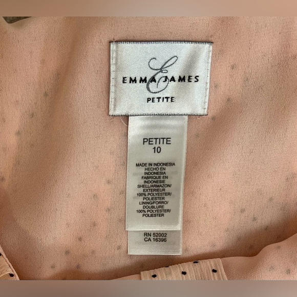 Emma James View of the Coast Pink Polka Dot Skirt Size 10 Petite NWT - Picture 5 of 7